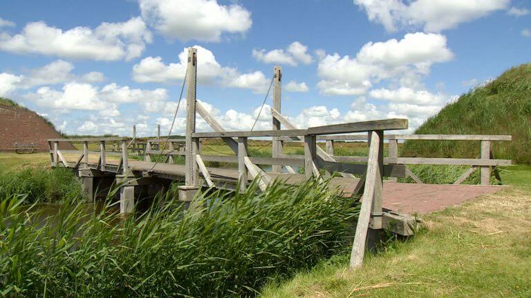 Ophaalbrug bij Fort De Schans