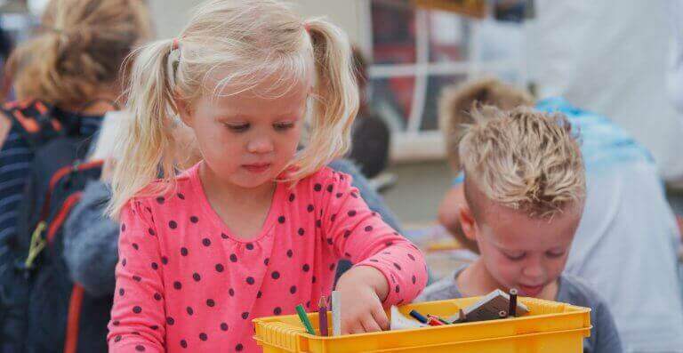 kinderen op de Landbouwdag