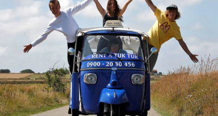 plezier met TukTuk Express Texel