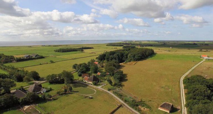 Texelse boerenland van boven