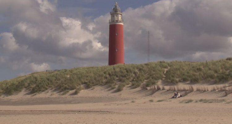 Strand Texel bij vuurtoren