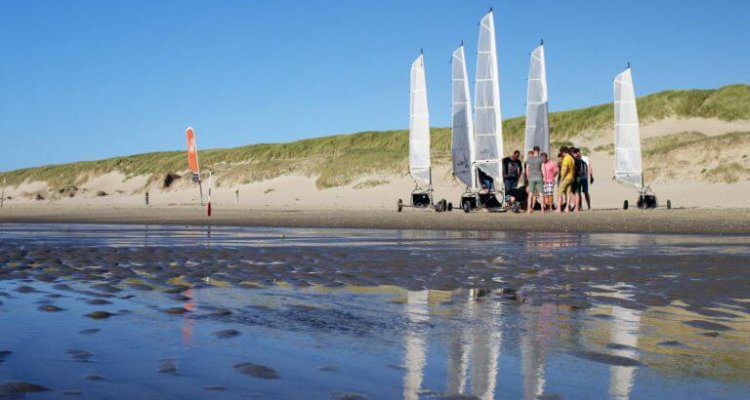 Texel Active - blowkarten op het strand