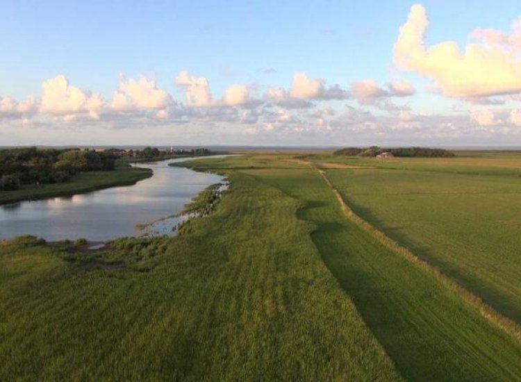 De Roggesloot vanuit de lucht