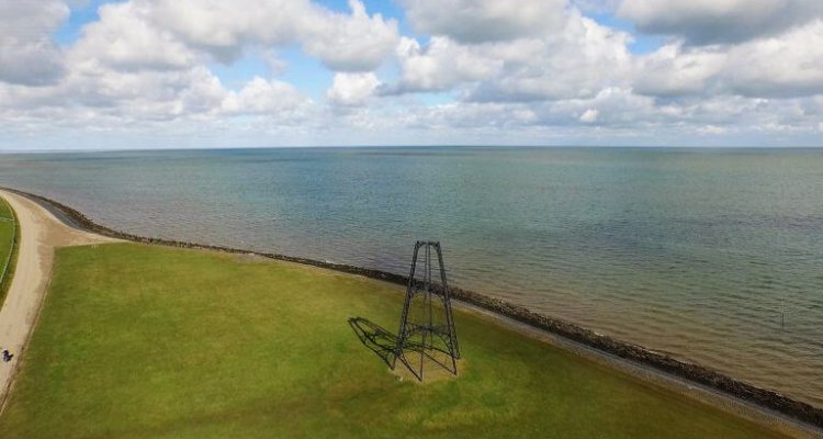 Ijzeren Kaap met uitzicht op de waddenzee