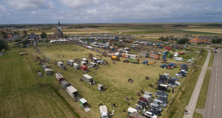 Luchtfoto Landbouwdag Den Hoorn