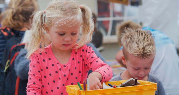 kinderen op de Landbouwdag