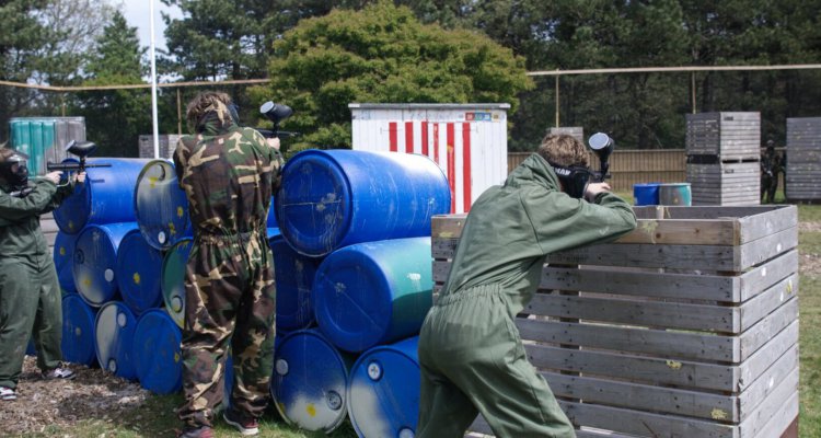 interessant parkoers van Paintball Texel