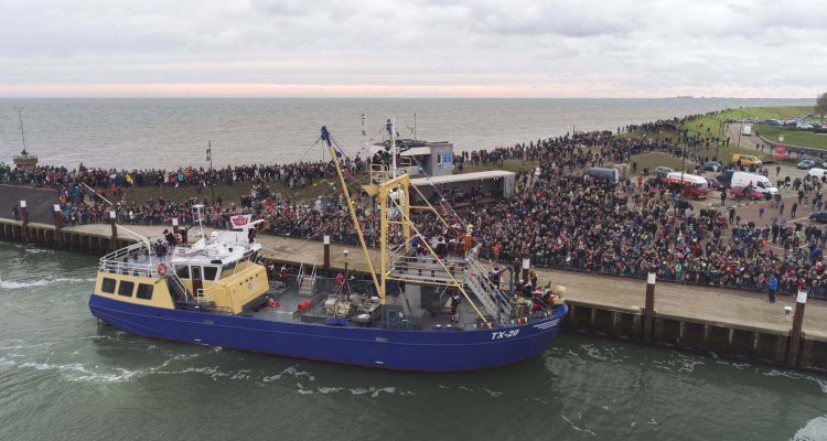 Intocht sinterklaas per schip