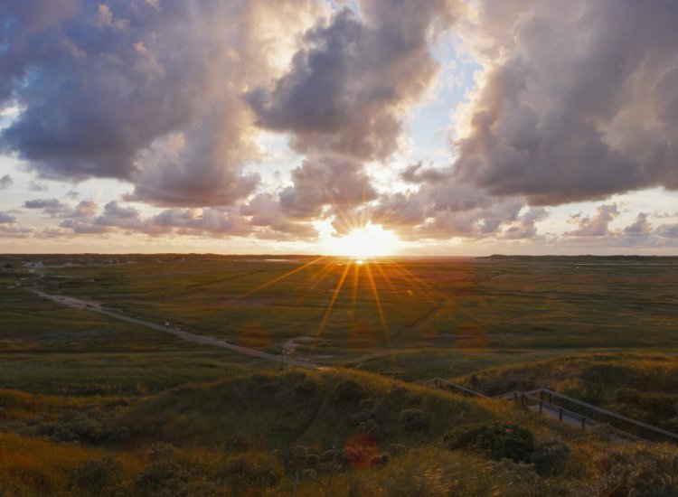 Zonsondergang in De Slufter