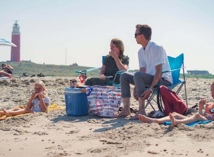 Gezin op strand Texel - Texel informatie