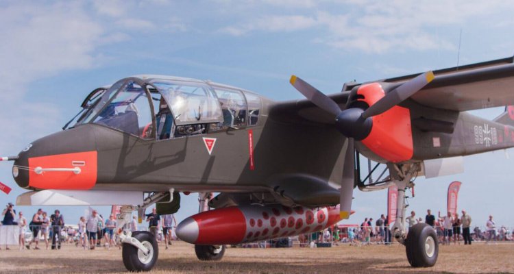 Vliegtuig bij Texel Airshow