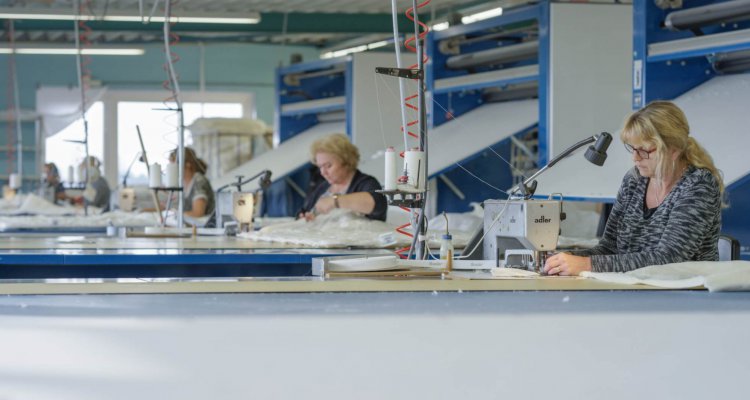 productielijn van TexelWool